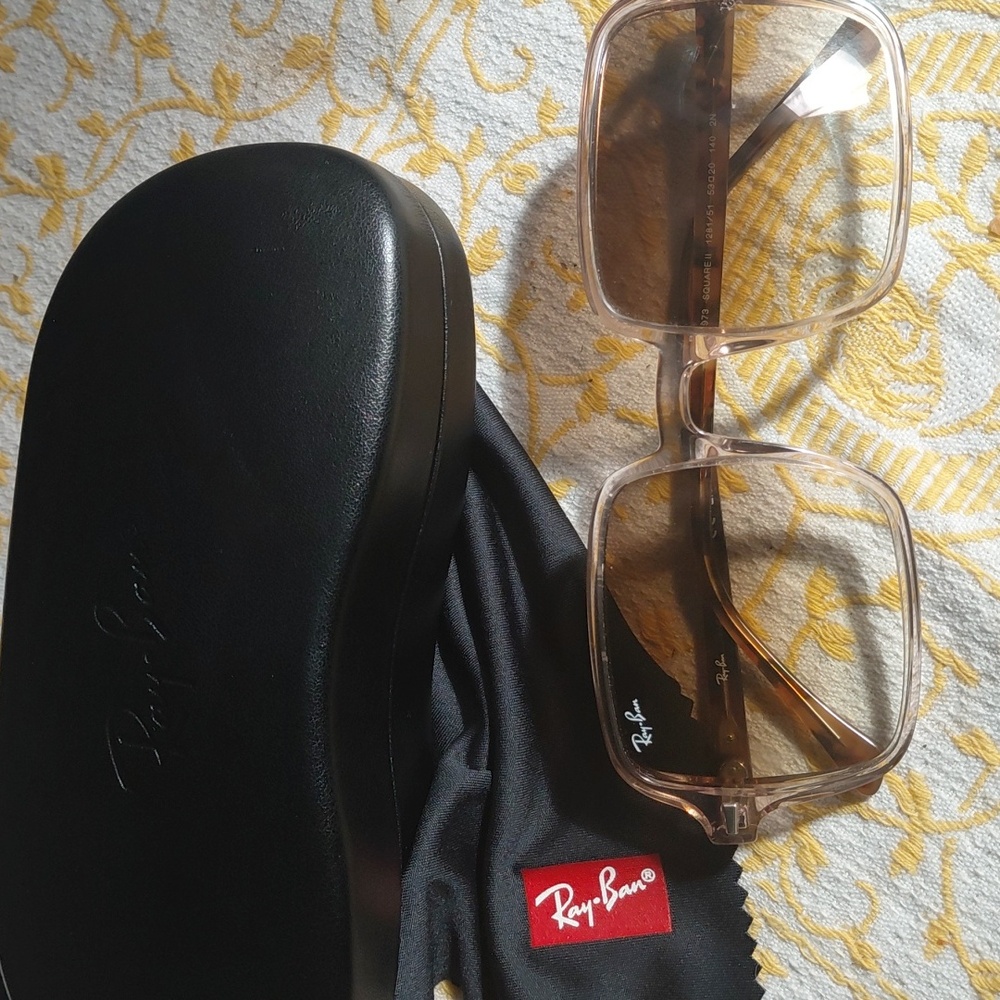 Ray-Ban Square-Frame Gradient Lense Sunglasses Tr… - image 2